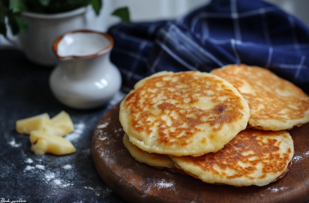 Gorditas de azúcar caseras frescas sobre una mesa de madera